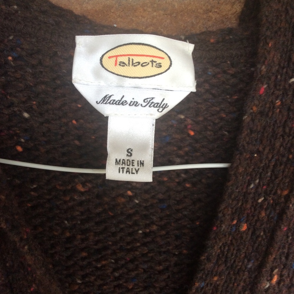 ❌SALE❌ Vintage Talbots Zip-Up Hooded Vest Sweater - Picture 6 of 10